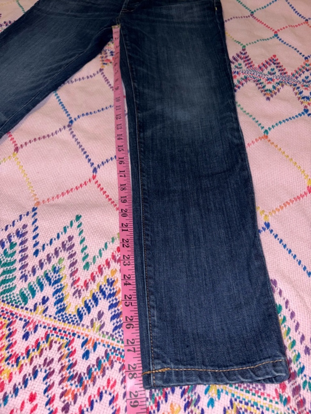 LOFT Dark Blue Boyfriend Jeans Women’s Size 27/4 - Picture 3 of 10